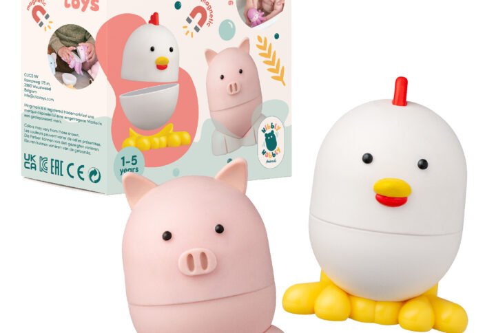 „Magimals“ – 6 minkšti magnetiniai ūkio gyvūnai, skirti kūdikiams nuo 12 mėnesių, kurie suteikia džiaugsmo žaidžiant ir gali būti naudojami vonioje.