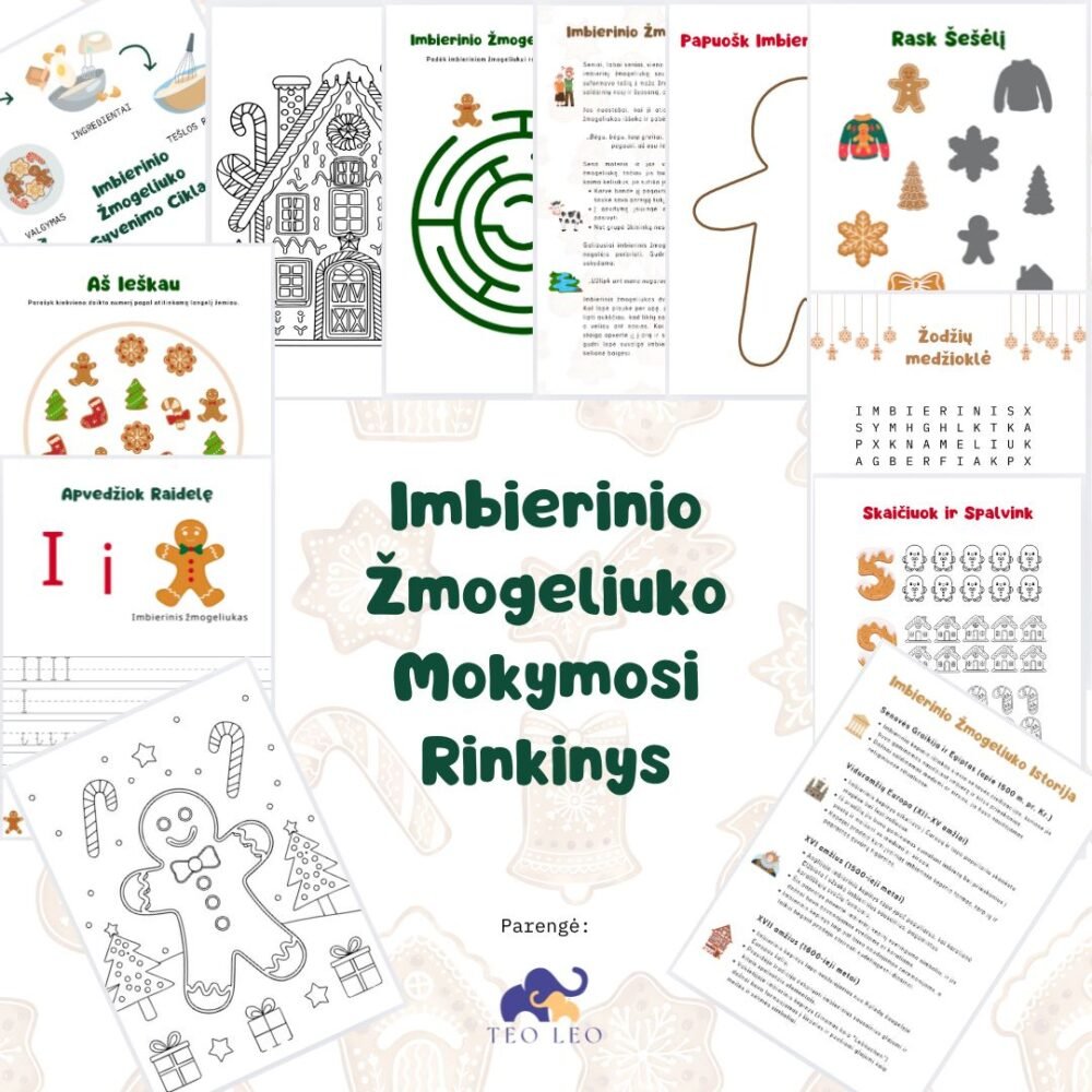 Mokymosi Rinkinys “Imbierinis Žmogeliukas”, PDF