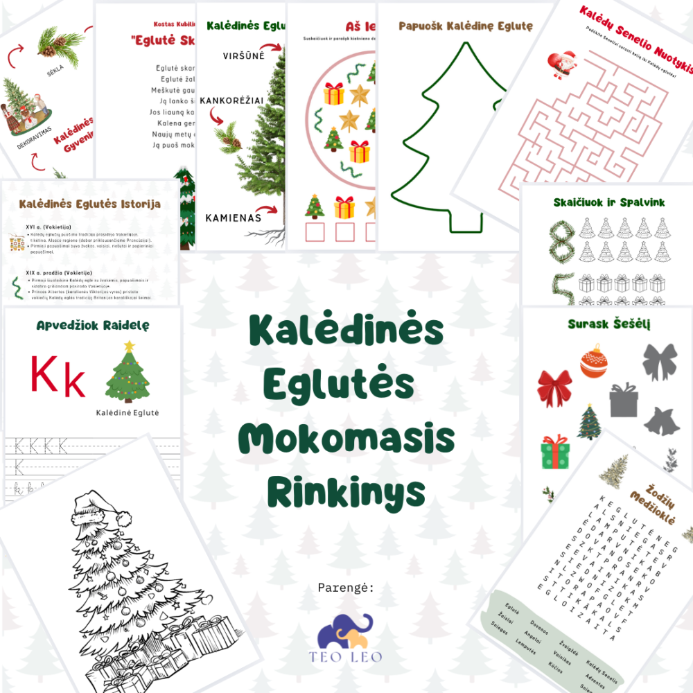 Mokymosi Rinkinys „Kalėdinė Eglutė”, PDF
