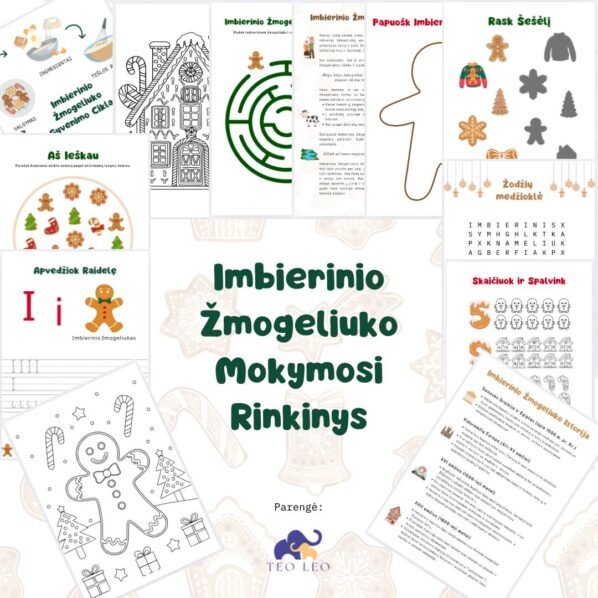 Lavinamoji knyga "Imbierinis Žmogeliukas"